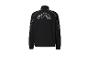 Veste de sport noire avec un motif blanc sur le dos