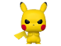 Figurine Funko Pop! Pikachu de Pokémon, en colère, jaune avec des yeux noirs et des joues rouges.