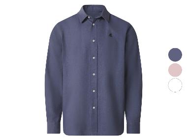 ESMARA MEN Chemise en lin pour hommes U.S. x Grand Polo