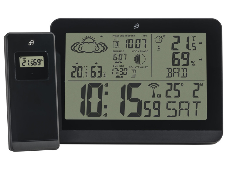 Aller en mode plein écran AURIOL® Station météo radio-pilotée - Photo 2
