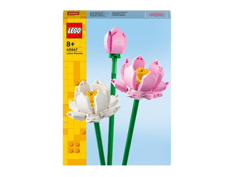 LEGO-set met roze en witte lotusbloemen