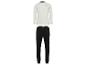 Un ensemble de pyjama Mexx comprenant un t-shirt gris à manches longues et un pantalon noir.