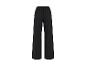 Pantalon large noir avec taille élastique.