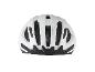 Casque de vélo blanc avec détails noirs, vue arrière