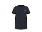 Donkerblauw heren T-shirt met een klein marine-embleem op de borst.