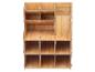 Houten bureau-organizer met meerdere vakken