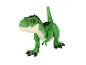 Une figurine de dinosaure T-Rex en plastique vert.