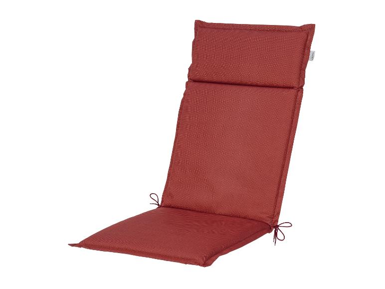 Coussin de chaise de jardin rouge avec attaches
