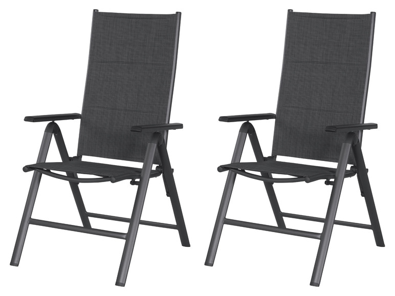 Aller en mode plein écran Set de jardin en aluminium premium anthracite avec table extensible et 4 chaises Toronto LIVARNO home - Photo 14
