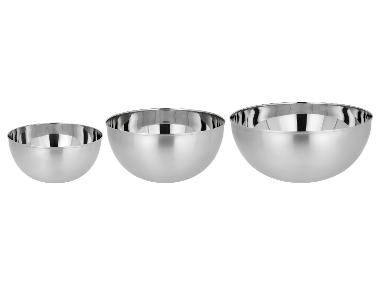 SILVERCREST® Bols à mélanger en acier inoxydable, 3 pièces