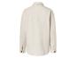 Beige katoenen twill overhemdjas, achterkant
