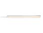 Witte lineaire LED-lamp met warm licht en stroomkabel