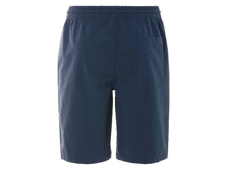 Shorts bleu marine, vue arrière.