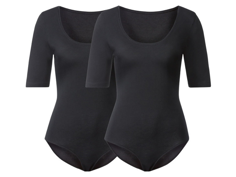 Aller en mode plein écran esmara® Set de 2 bodies en un mélange de coton - Photo 2