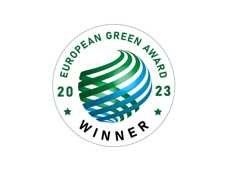 Logo du lauréat du European Green Award 2023.