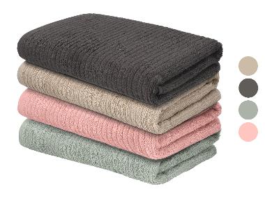 LIVARNO® Serviette de bain en tissu éponge, 70 x 140 cm