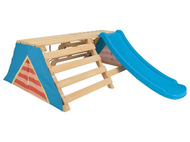 Houten speeltipi met glijbaan Playtive