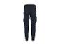Pantalon cargo bleu foncé avec plusieurs poches, vue arrière