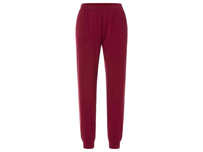 Donkerrode joggingbroek voor dames.