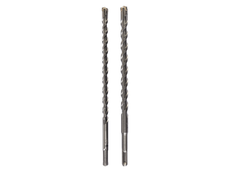 Twee boorbits voor beton, met een SDS-plus aansluiting.