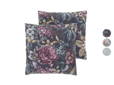 LIVARNO® Taies d'oreiller en renforcé, 40 x 60 cm, 2 pièces
