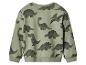 Sweat-shirt vert pour enfant avec imprimé dinosaures