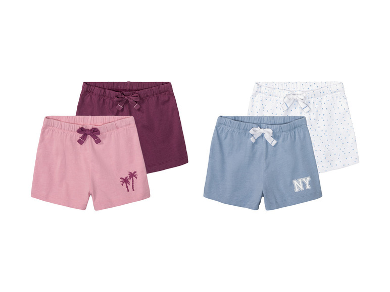 Ga naar volledige schermweergave: lupilu® Set van 2 katoenen shorts - afbeelding 1