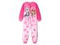 Roze kinderonesie met Paw Patrol-personages en pootafdrukken.