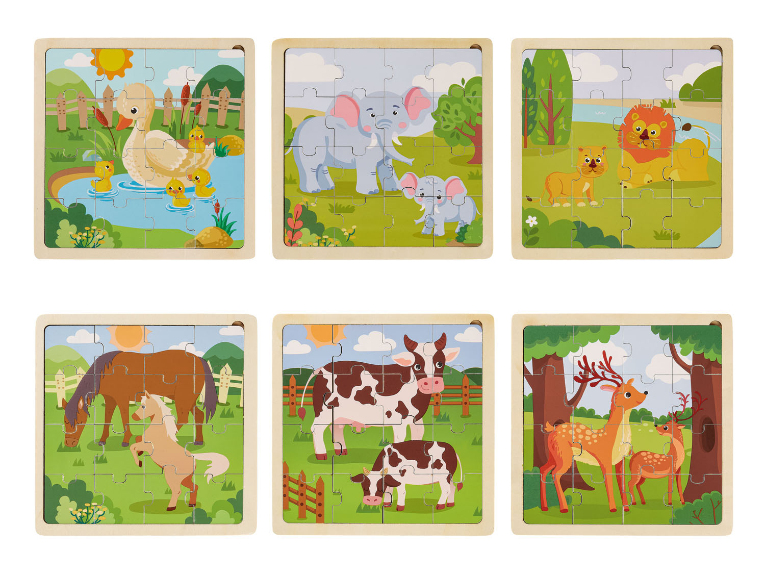 Leerling Schaar Decoratief Playtive Houten puzzel online kopen op Lidl.be