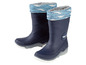 Bottes de pluie bleues avec un motif de requin.