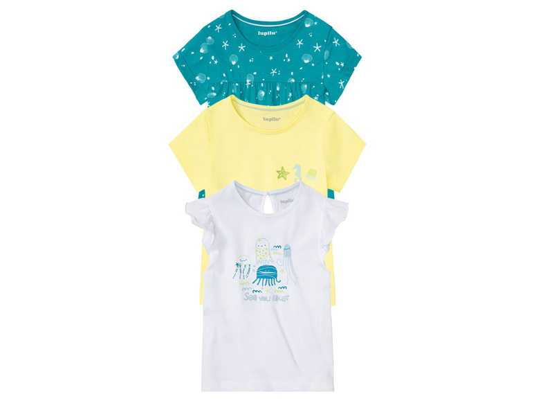Ga naar volledige schermweergave: lupilu® Set van 3 katoenen T-shirts - afbeelding 9