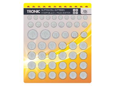 TRONIC® Multipack de piles boutons, 48 pièces