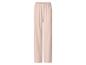 Pantalon femme couleur pêche avec taille élastique
