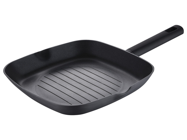 Ga naar volledige schermweergave: Masterpro Gesmeed aluminium grillpan Ø 28 cm, anti-aanbaklaag - afbeelding 1