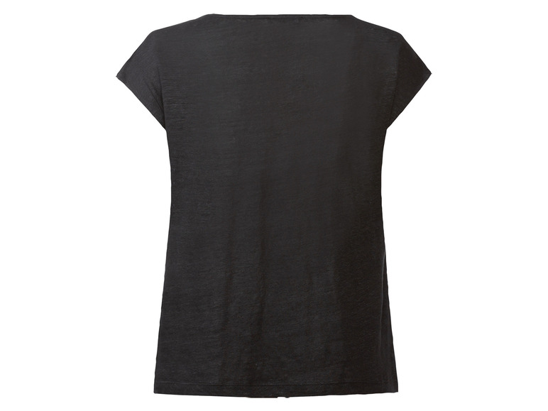 Ga naar volledige schermweergave: esmara® T-shirt met V-hals van een linnenmix - afbeelding 4