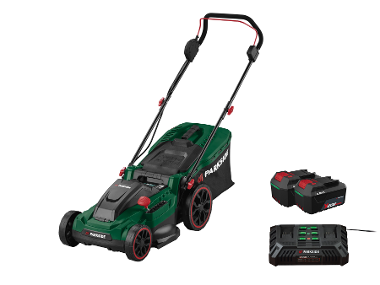 PARKSIDE® Tondeuse sans fil 40 V avec 2 batteries 4 Ah et double chargeur