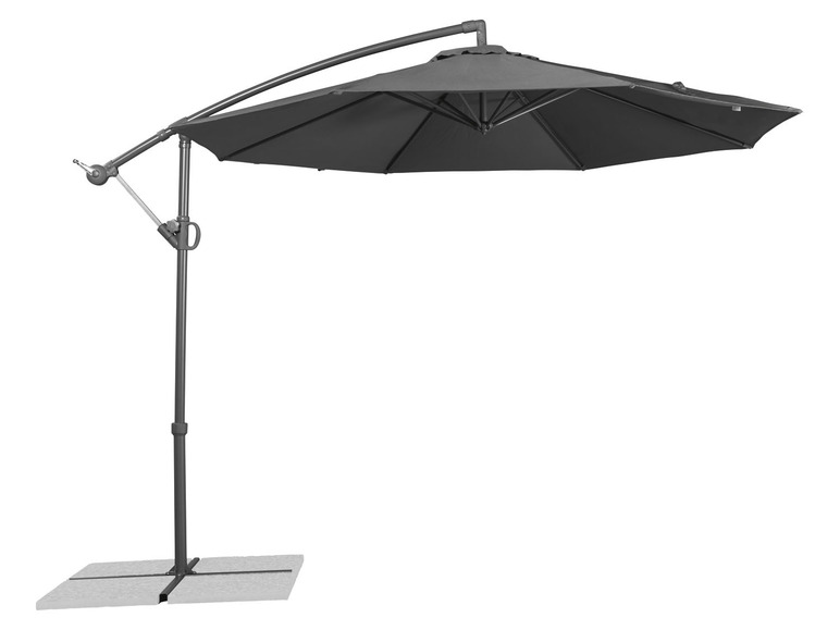 Ga naar volledige schermweergave: Zwevende parasol Ø 3 m antraciet LIVARNO home - afbeelding 6