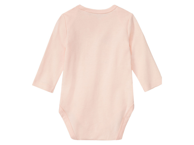 Aller en mode plein écran lupilu® Set de 3 bodies en pur coton avec manches longues - Photo 4