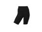 Zwarte geribbelde fietsbroek met hoge taille.