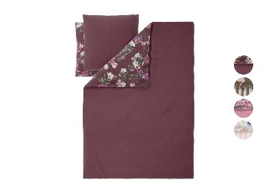 LIVARNO® Housse de couette réversible en satin de microfibre, 240 x 220 cm