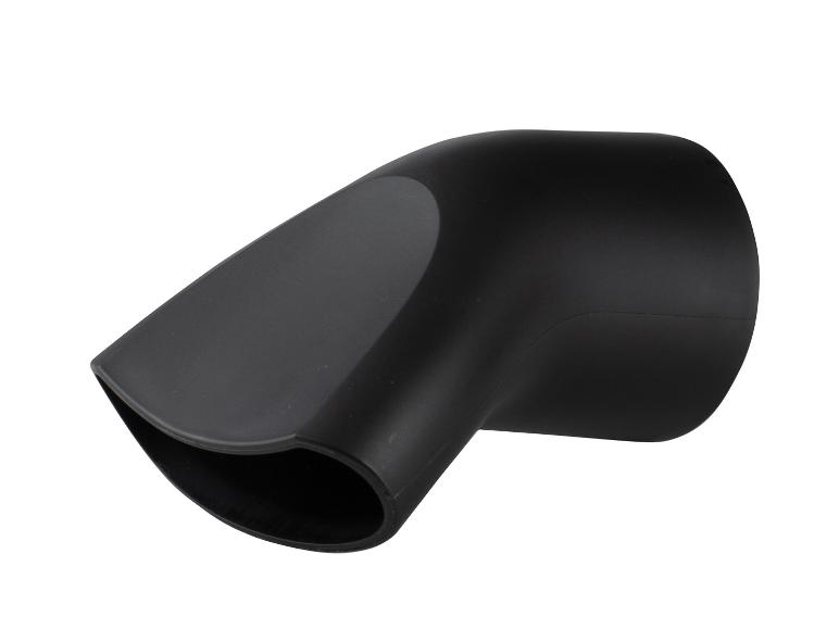 Zwarte haardrogermondstuk: haarstyling accessoire.