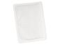 Un coussin chauffant blanc dans un emballage isolé.