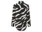 Lang mouw overhemd met zwart-wit zebraprint.