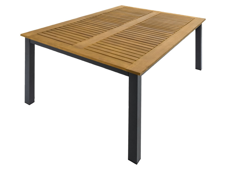 Aller en mode plein écran LIVARNO home Table de jardin en aluminium »Valencia«, plateau en bois - Photo 3