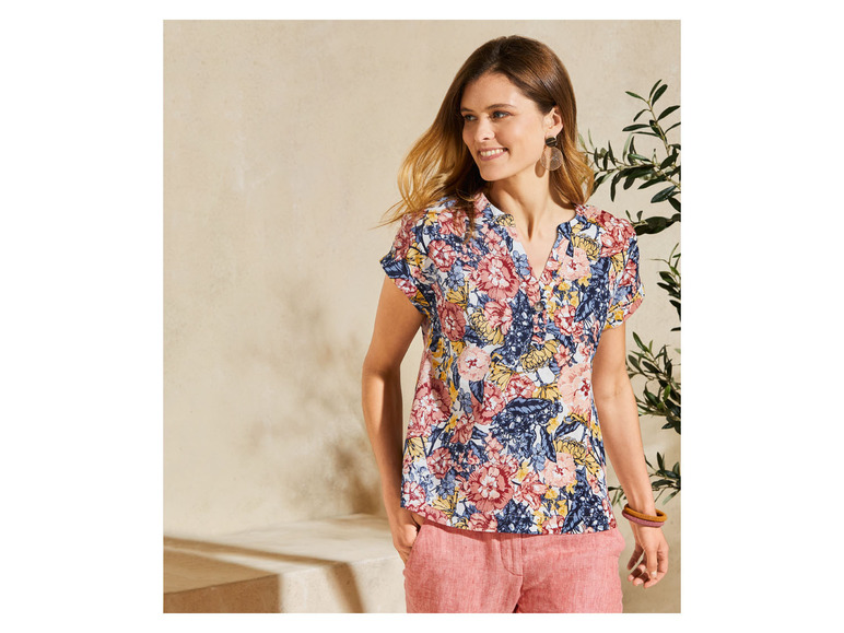 Ga naar volledige schermweergave: esmara® Nonchalante blouse van een linnenmix - afbeelding 6