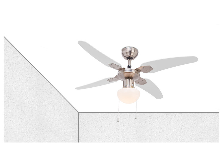 Aller en mode plein écran LIVARNO home Ventilateur de plafond, avec ampoule LED - Photo 5