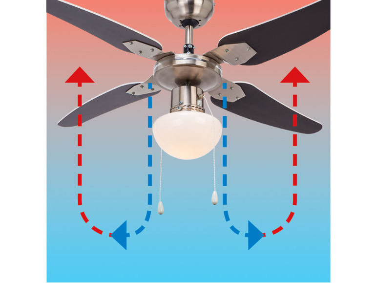 Aller en mode plein écran LIVARNO home Ventilateur de plafond, avec ampoule LED - Photo 7