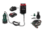 Parkside draadloze waterpompset met accessoires.