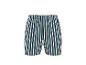 Caleçon boxer rayé pour homme en blanc, bleu foncé et vert olive