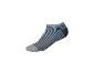 Chaussette courte rayée dans les tons de bleu et de gris